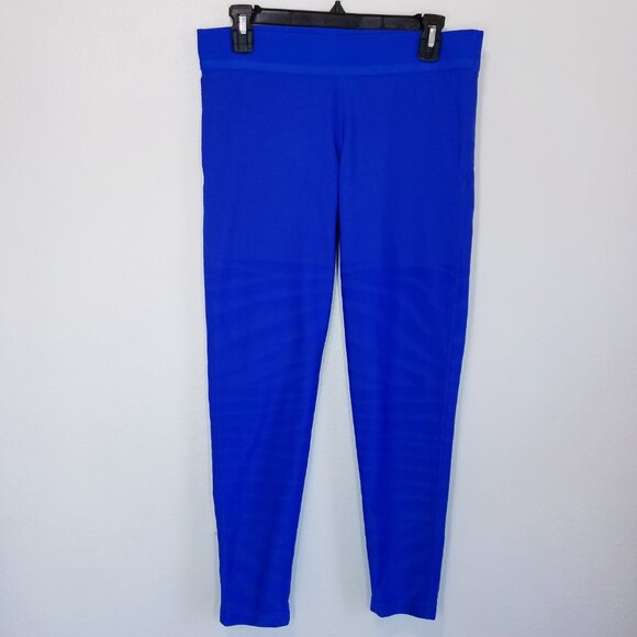 Stella McCartney x Adidas | Legging, Blue‎ size Large Embossed ZEbra Print - Picture 6 of 15